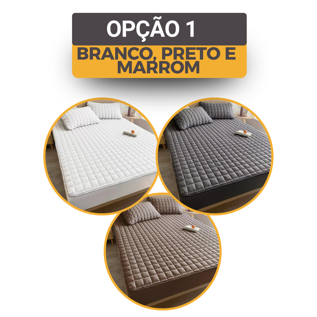 [COMPRE 1, LEVE 3] Hydra Soft™- Jogo de Cama Impermeável Premium – Capa + 2 Fronhas