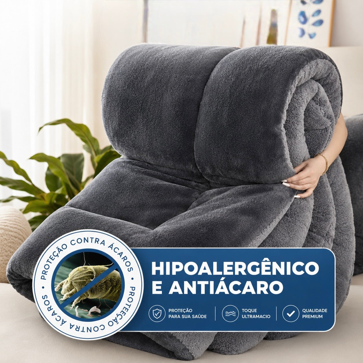 [COMPRE 1, LEVE 3] MellowSoft™ Edredom Premium Algodão Turco - Conforto de Hotel 5 Estrelas