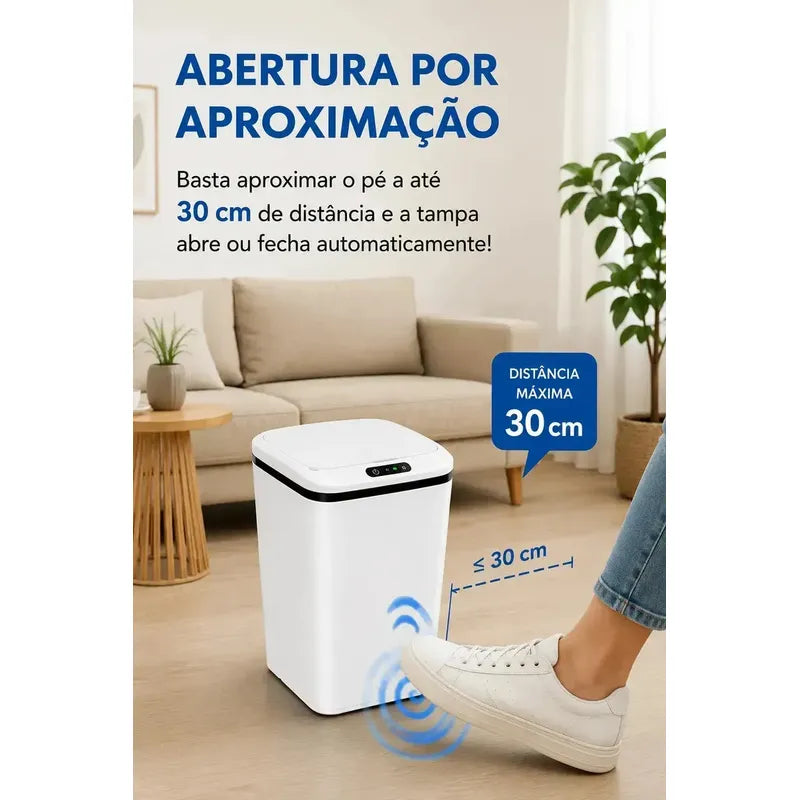 [COMPRE 1 LEVE 2]  Lixeira Inteligente com Sensor de aproximação